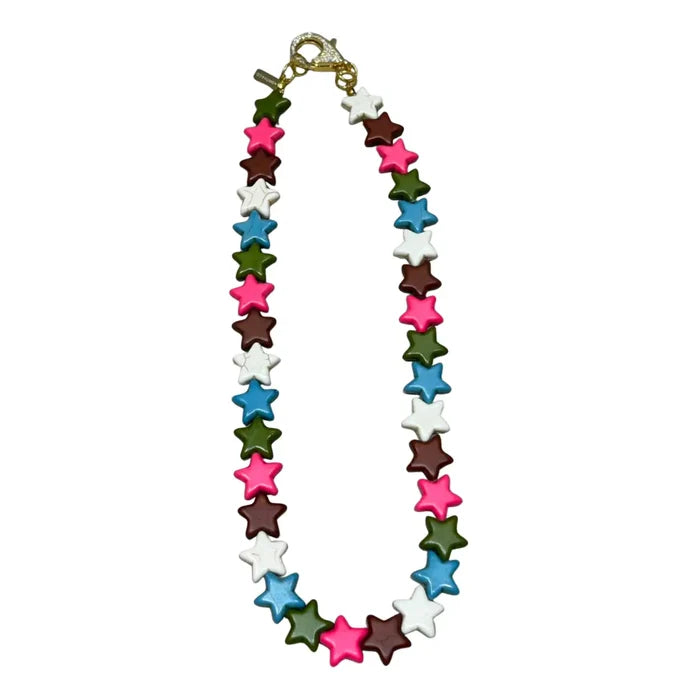 Small Star Necklace - Fall Mix