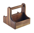 Small Wooden Table Caddy 15 X 15.3 X 15cm