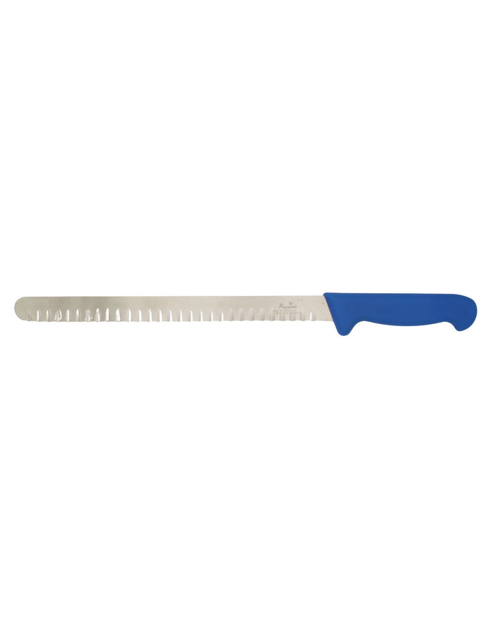 Smithfield 30Cm Scalloped Slicer Coloured Samprene Handle