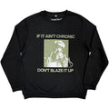 Black Snoop Dogg sweatshirt with Chronic Signature design