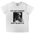 White Snoop Dogg t-shirt with Chronic Signature print design