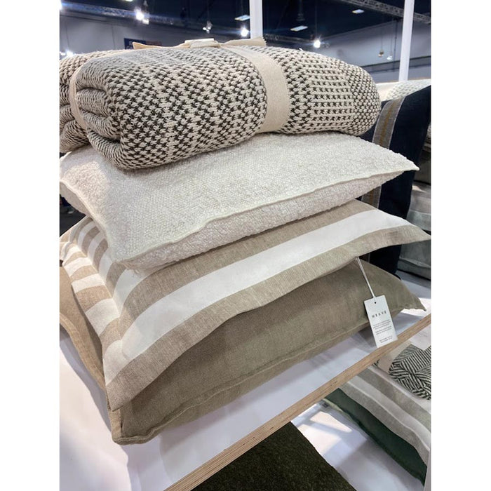 Weave Sonoma Cotton Throw - Khaki | Koop.co.nz