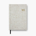 Souvenir Stationery - Carpe Diem Heather Gray Linen Notebook Gratitude Journal