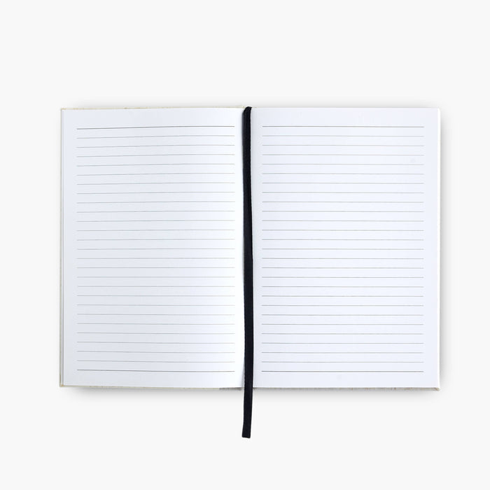 Souvenir Stationery - Carpe Diem Heather Gray Linen Notebook Gratitude Journal