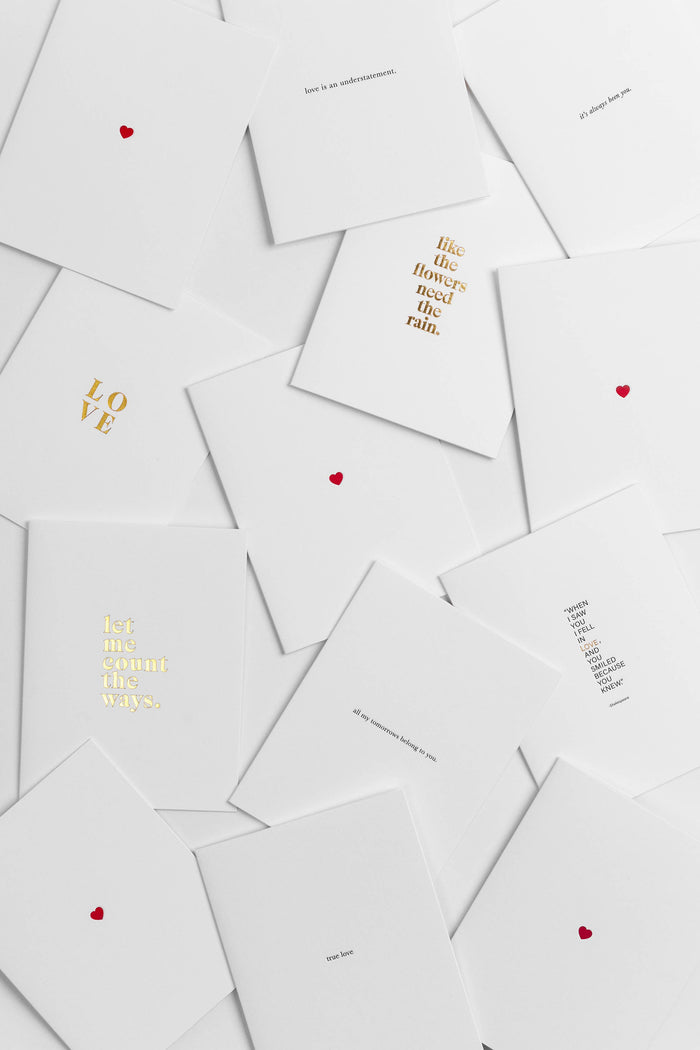 Souvenir Stationery - Red Heart Letterpress