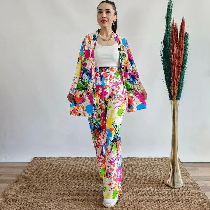 Spectrum Chic: Colorful Co-ord Set 🌈✨