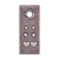 Splendid Iris - Heart Velvet Stud Gift Set: Silver