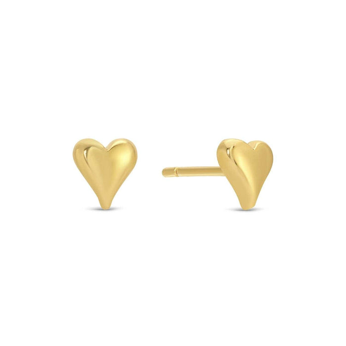 Splendid Iris - Heart Velvet Stud Gift Set: Silver