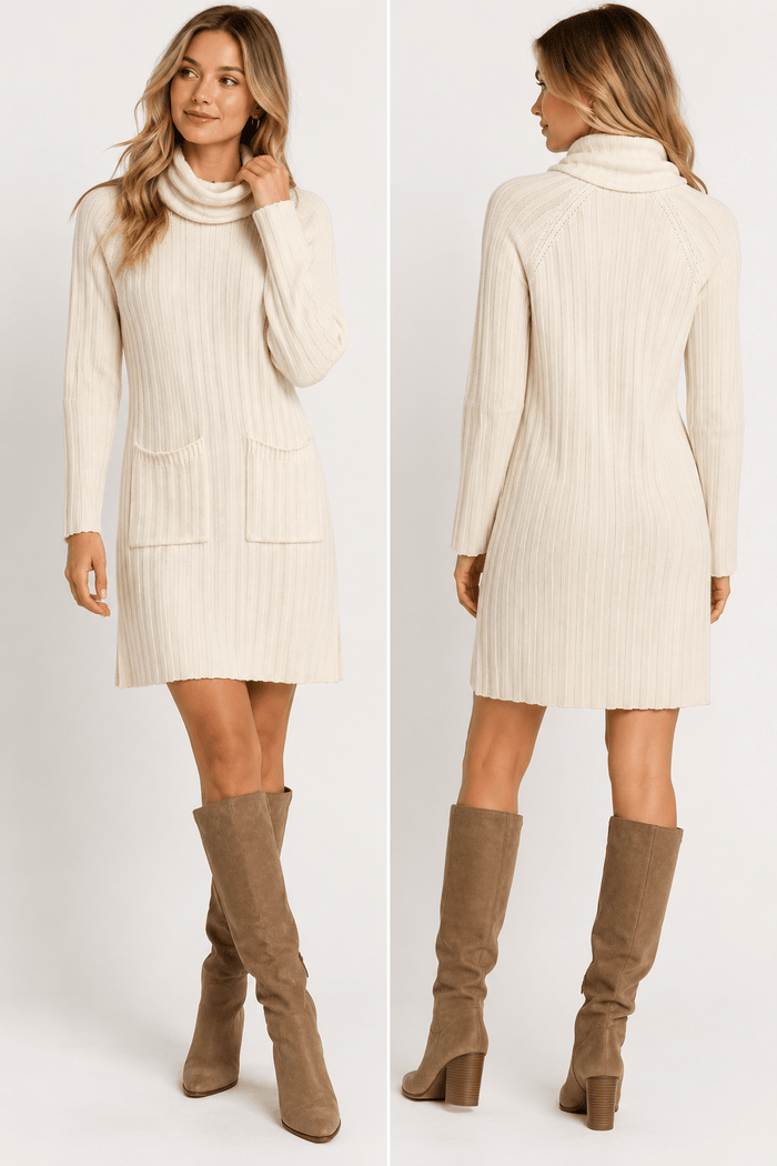 Splendid Turtle Neck Sweater Dress