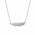 SS Matte Feather Necklace
