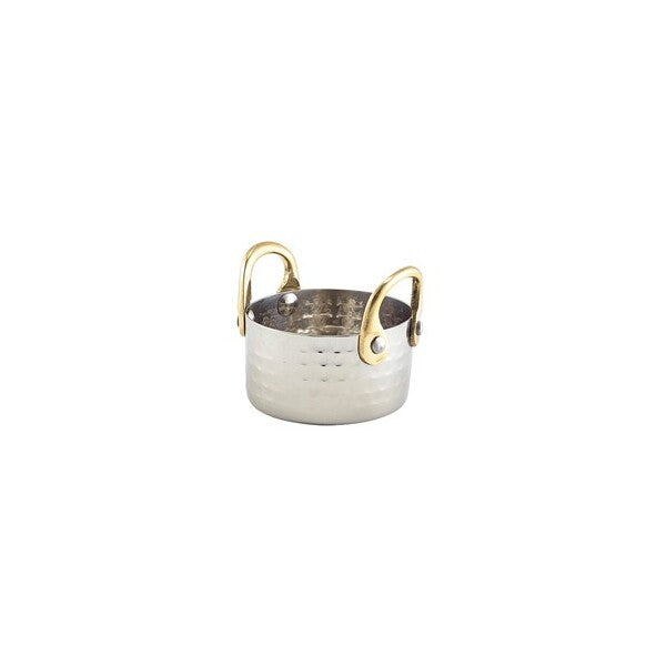 Stainless Steel Mini Hammered Casserole Dish 7.5 x 4cm 14cl / 5oz (Box Of 12)