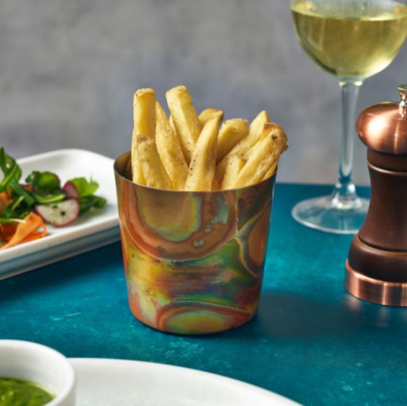 Stainless Steel Serving Cup Burnt Copper 42cl / 14.8oz (Box Of 12)