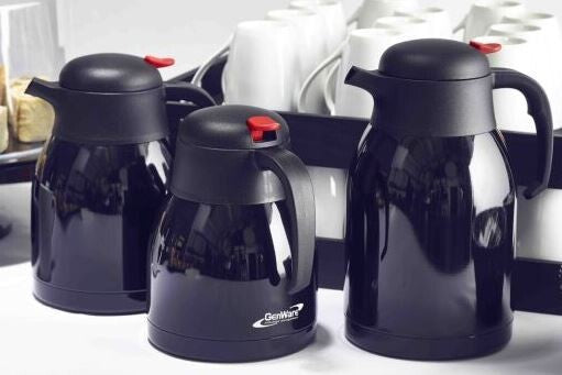 Stainless Steel Vacuum Push Button Jug 2Ltr Gloss Black