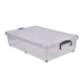Storage Box 40Ltr With Clip On Handles And Wheels (Pack Of 4)