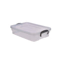 Storage Container Polypropylene With Clip Handles 20 Ltr 59Cm (L) X 40Cm (W) X 13Cm (H) (Pack Of 4)