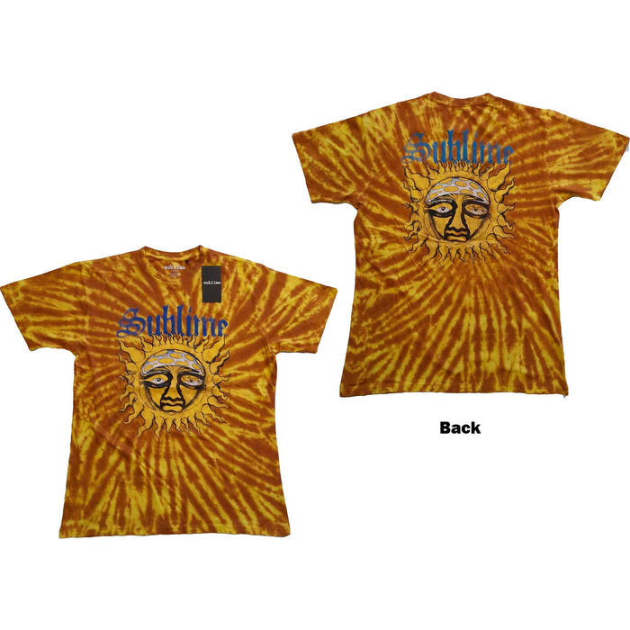 Sublime T-shirt - Sun Face, Back Printed Rock Off