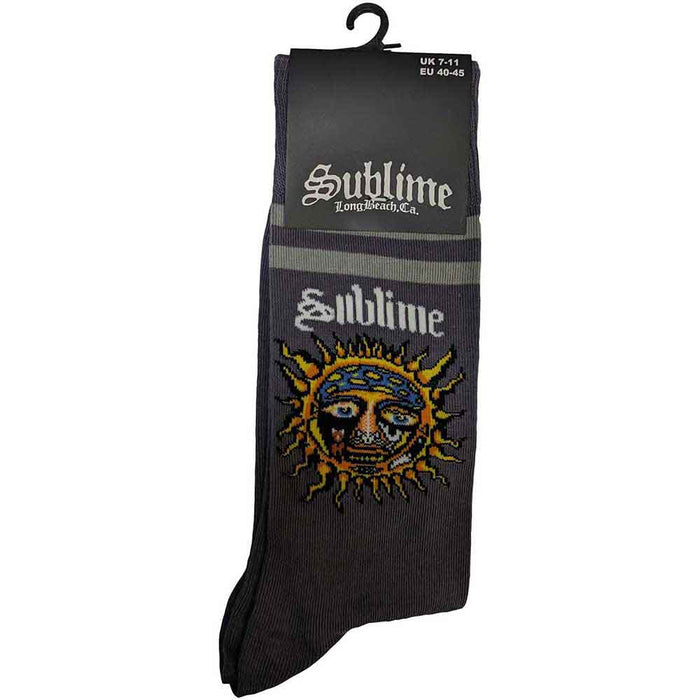 Sublime Unisex Ankle Socks : Yellow Sun Rock Off