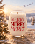 Sugar Plum Kisses 18oz Candle, 20oz Wine Glass