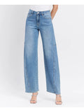 Super High Rise Full Length Wide Barrel Jeans