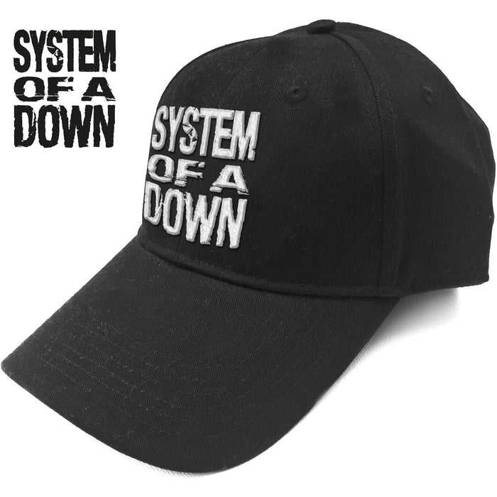 System of a Down Unisex Baseball Cap - Stacked Logo Rock Off