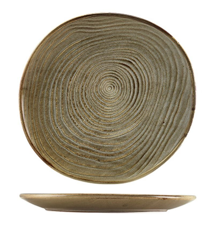 Terra Porcelain Organic Plate 25cm (Box Of 6)