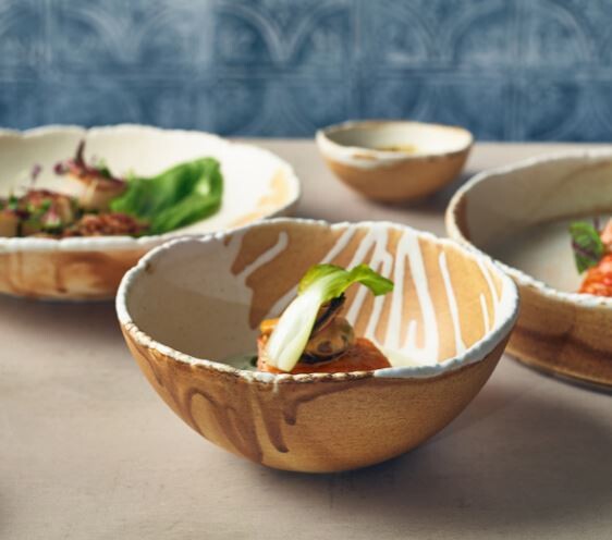 Terra Porcelain Roko Sand Bowl 15cm (Box Of 4)
