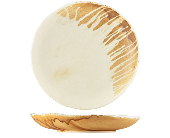 Terra Porcelain Roko Sand Coupe Bowl 28cm (Box Of 3)
