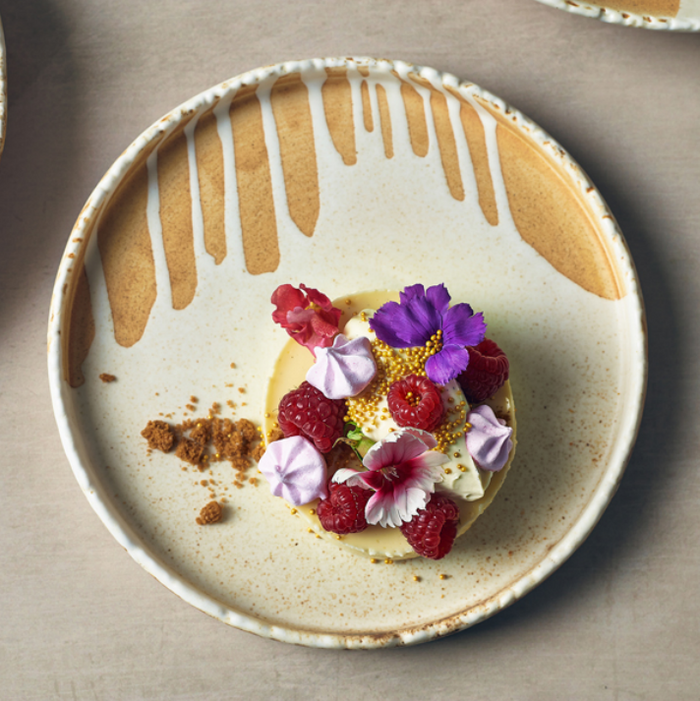 Terra Porcelain Roko Sand Presentation Plate 21cm (Box Of 4)