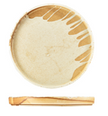 Terra Porcelain Roko Sand Presentation Plate 26cm (Box Of 4)