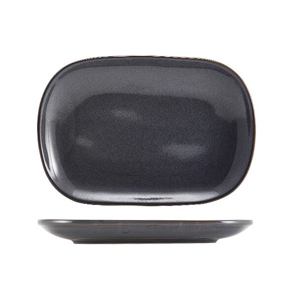 Terra Stoneware Rustic Blue Rectangular Plate 24cm x 9.4cm (Box Of 12)