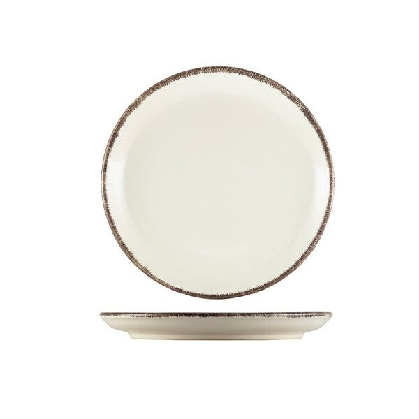 Terra Stoneware Sereno Grey Coupe Plate 19cm (Box Of 6)