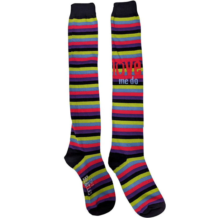 The Beatles Ladies Knee High Socks - Love Me Do  (UK SIZE 4 - 7) Rock Off