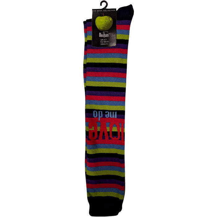 The Beatles Ladies Knee High Socks - Love Me Do  (UK SIZE 4 - 7) Rock Off