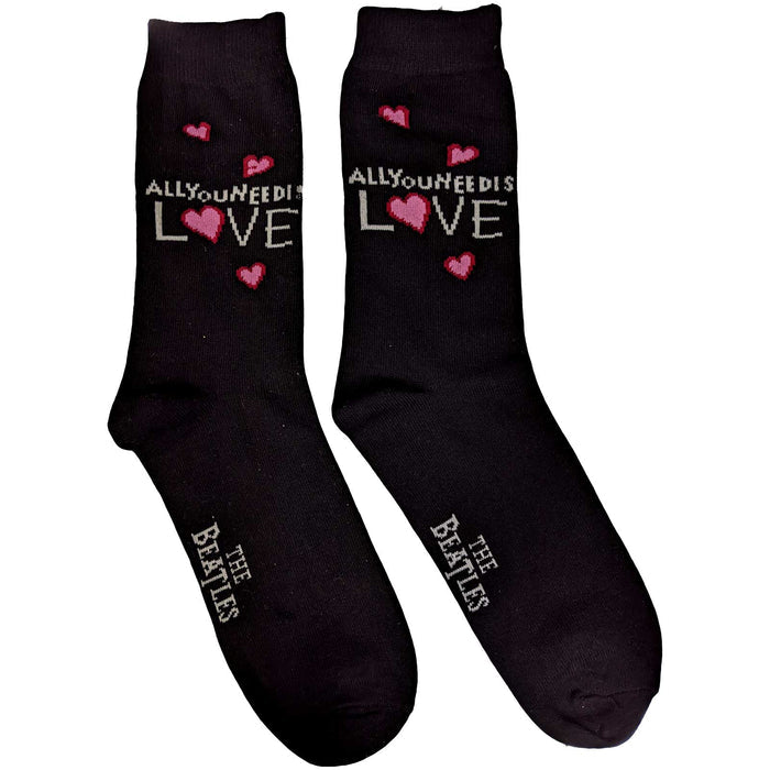 The Beatles Ladies Socks - All You Need is Love (UK SIZE 4 - 7) Rock Off