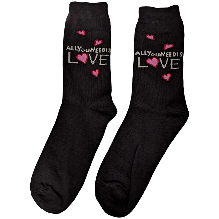 The Beatles Ladies Socks - All You Need is Love (UK SIZE 4 - 7) Rock Off