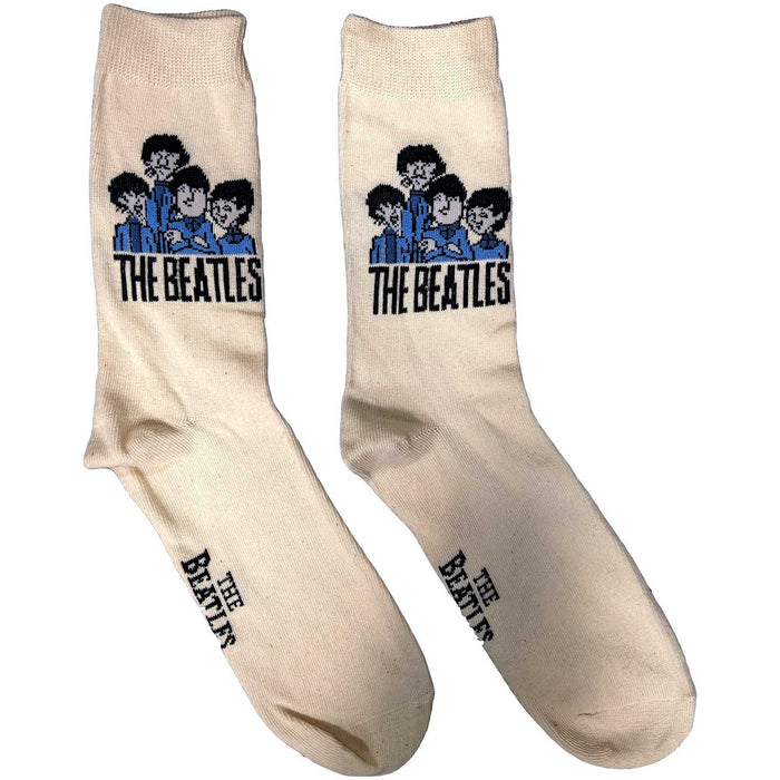 The Beatles Ladies Socks - Cartoon Group  (UK SIZE 4 - 7) Rock Off