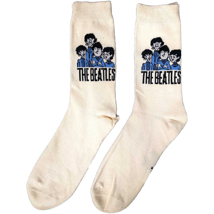 The Beatles Ladies Socks - Cartoon Group  (UK SIZE 4 - 7) Rock Off