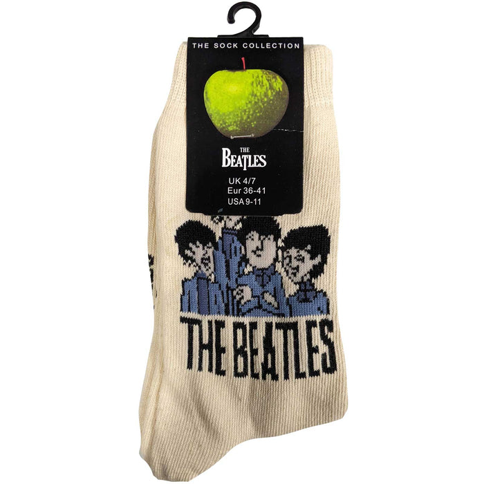 The Beatles Ladies Socks - Cartoon Group  (UK SIZE 4 - 7) Rock Off