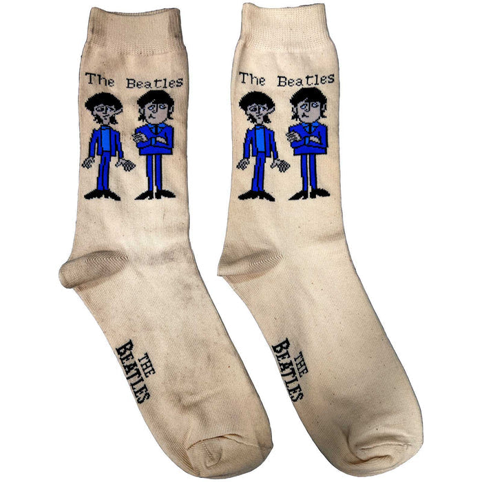 The Beatles Ladies Socks - Cartoon Standing  (UK SIZE 4 - 7) Rock Off