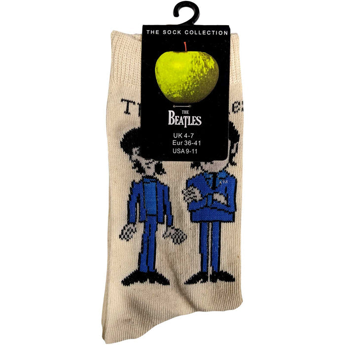 The Beatles Ladies Socks - Cartoon Standing  (UK SIZE 4 - 7) Rock Off