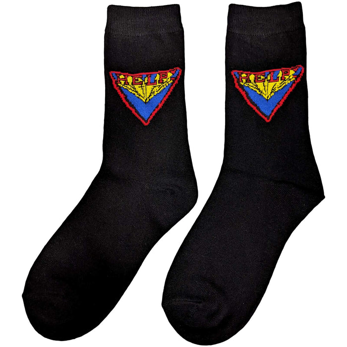 The Beatles Ladies Socks - Help  (UK SIZE 4 - 7) Rock Off