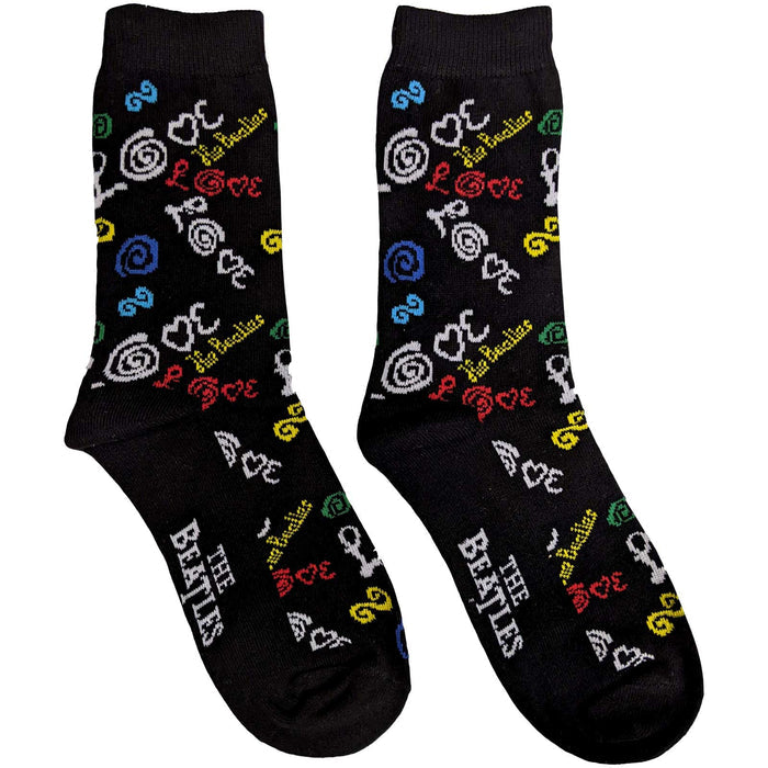 The Beatles Ladies Socks - Love  (UK SIZE 4 - 7) Rock Off