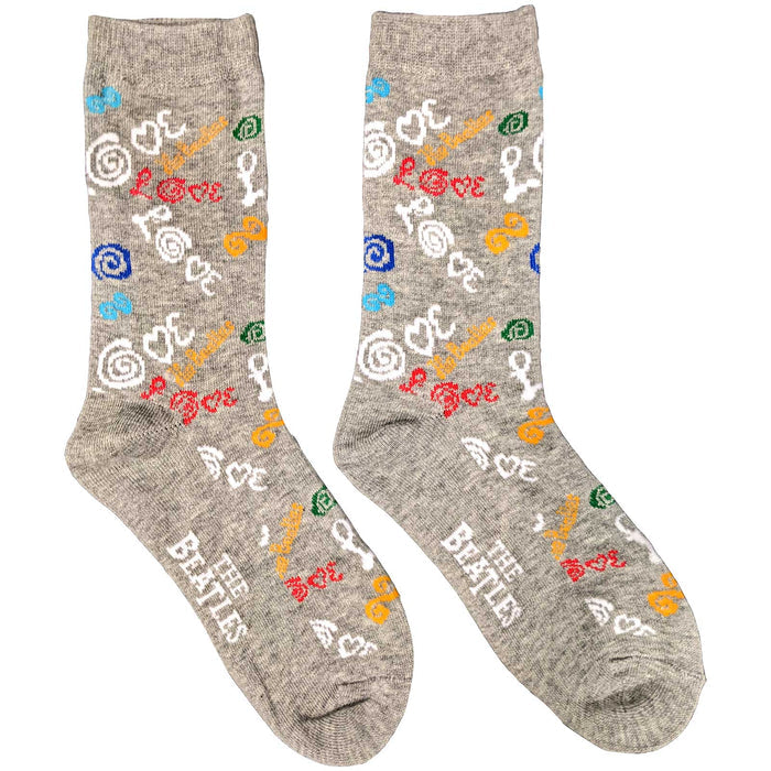 The Beatles Ladies Socks - Love  (UK SIZE 4 - 7) Rock Off