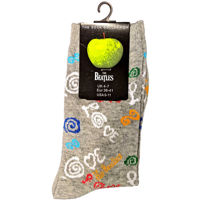 The Beatles Ladies Socks - Love  (UK SIZE 4 - 7) Rock Off