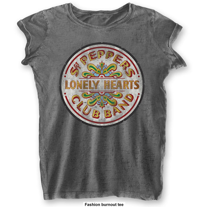 The Beatles Ladies T-Shirt - SGT Pepper Drum Rock Off