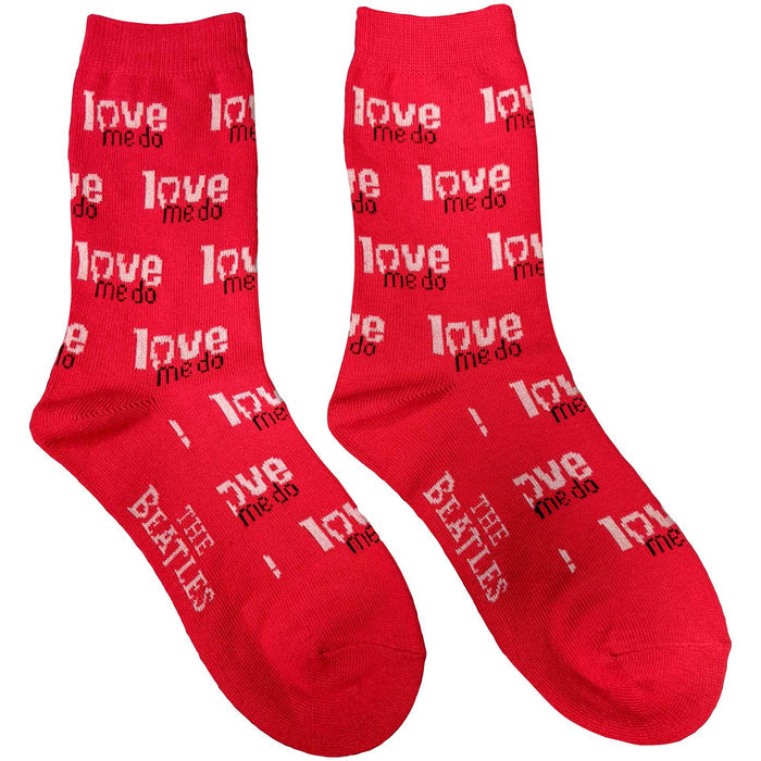 The Beatles Ladies Socks - Love Me Do (UK SIZE 4 - 7) Rock Off