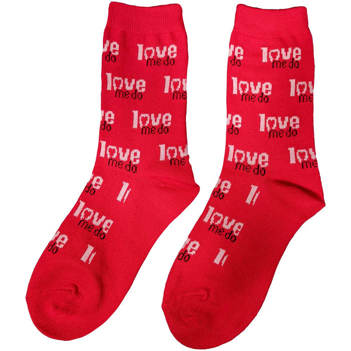 The Beatles Ladies Socks - Love Me Do (UK SIZE 4 - 7) Rock Off