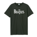 The Beatles T-shirt - Logo, Charcoal Amplified