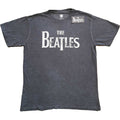 The Beatles T-Shirt- Drop T Logo - Snow Wash Rock Off