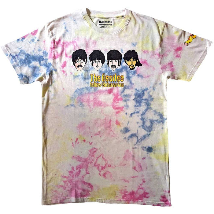 The Beatles T-Shirt-Yellow Submarine - Heads & Apples Bonkers Rock Off